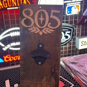 805 brewery beer bottle opener wall mounted man cave 12” x 5.5”
